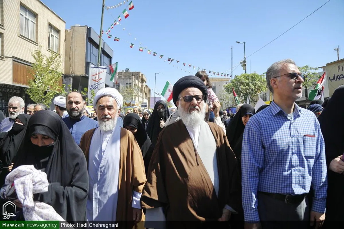 حضور شخصیت های حوزوی در راهپیمایی روز جهانی قدس