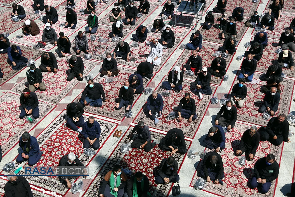 عزاداری روز تاسوعای حسینی در حرم حضرت معصومه (سلام الله علیها)