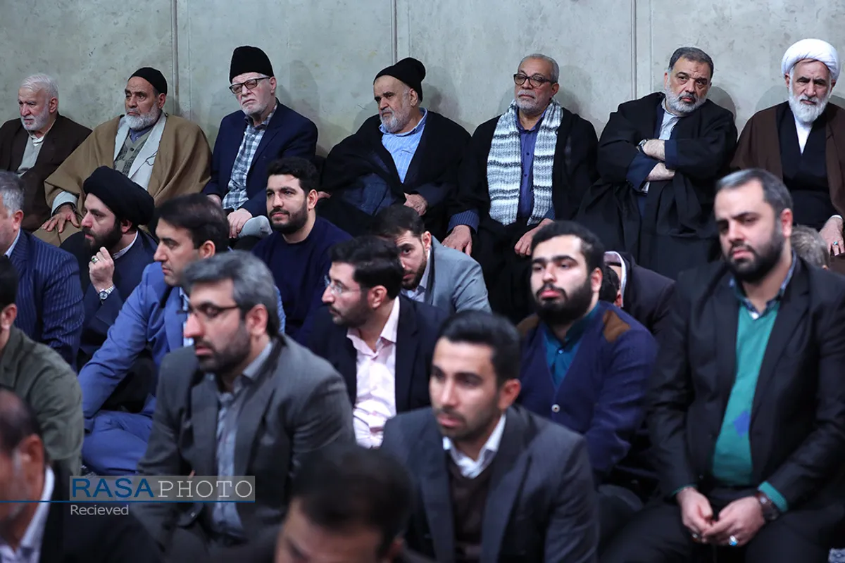 دیدار مداحان اهل&zwnj;بیت علیهم&zwnj;السلام مقام معظم رهبری