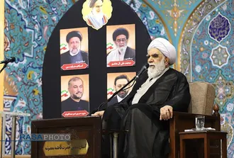 مراسم ترحیم مادر مکرمه سیدحسن نصرالله در حرم حضرت معصومه (سلام&zwnj;الله&zwnj;علیها)