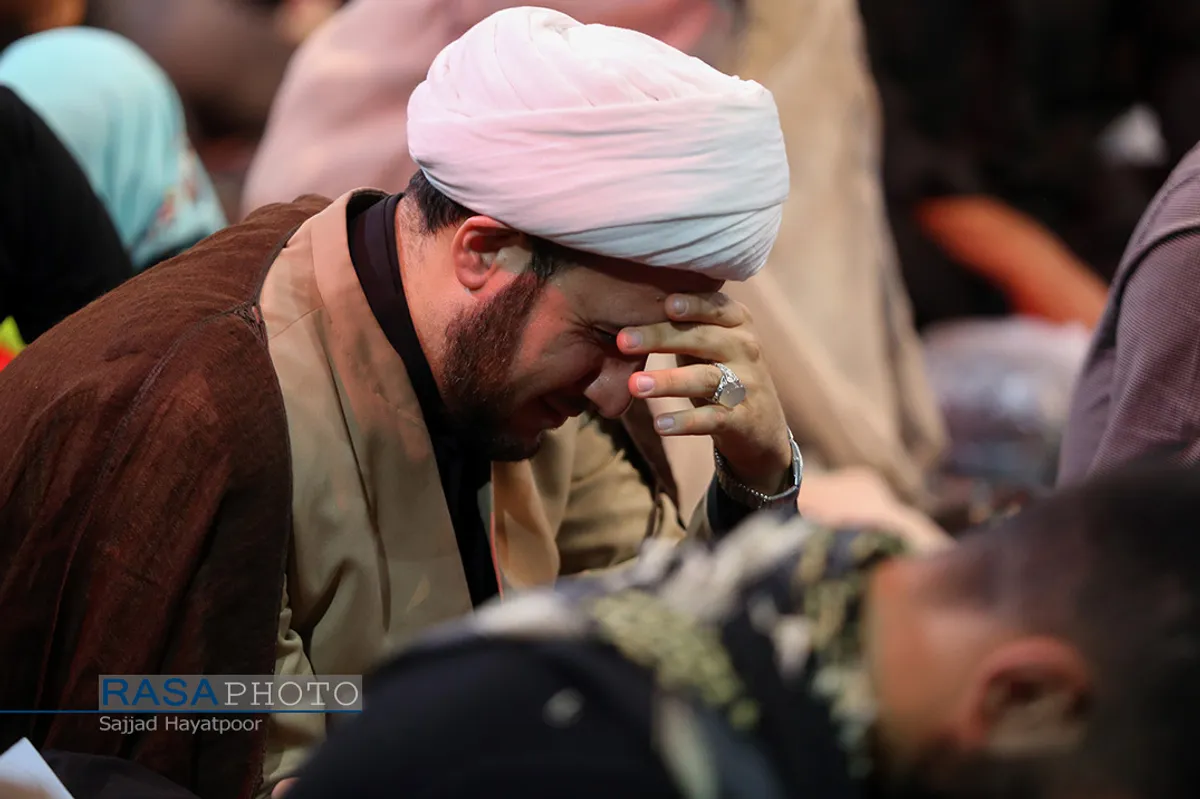 عزاداری شب چهارم محرم در حسینیه شهداء قم با سخنرانی آیت الله اراکی