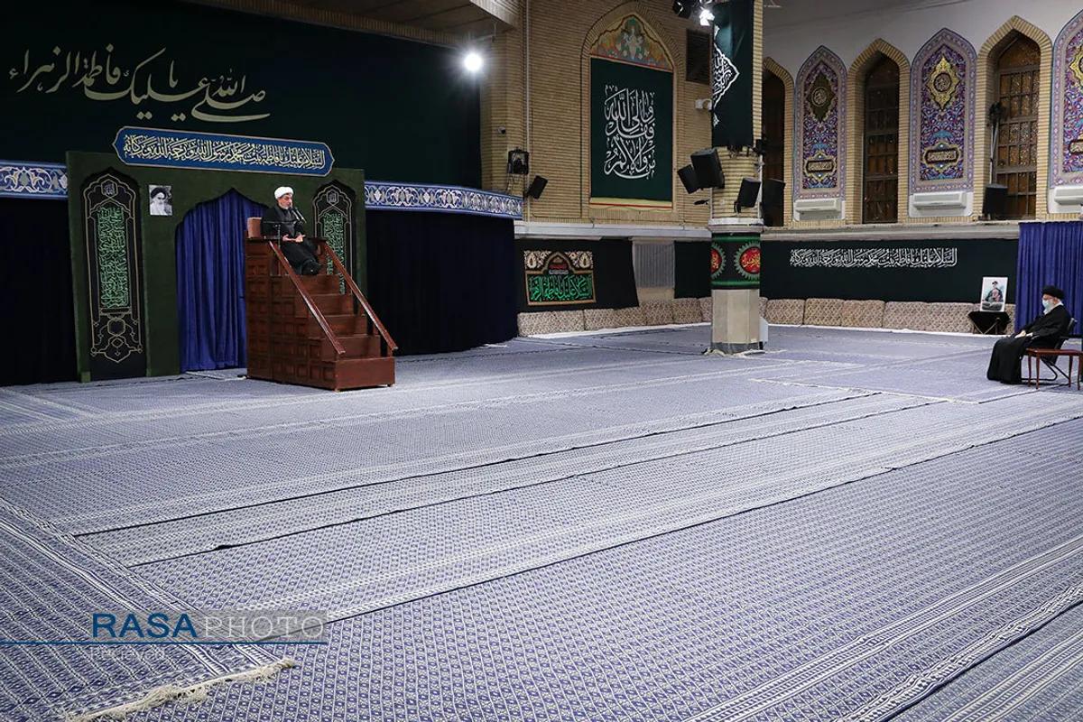 دومین شب عزاداری فاطمیه با حضور مقام معظم رهبری
