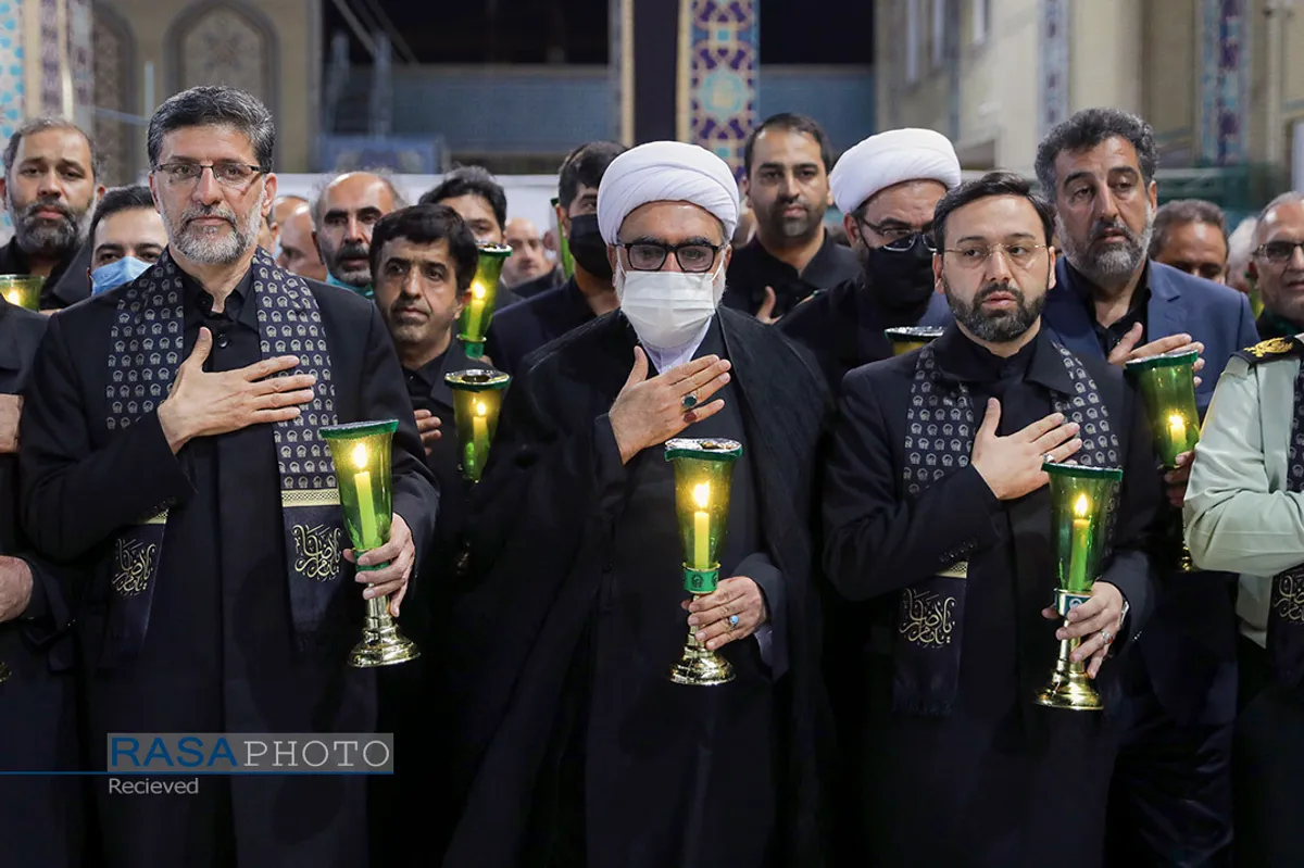 مراسم شام&zwnj;غریبان حضرت سید الشهداء (علیه السلام) در حرم مطهر رضوی