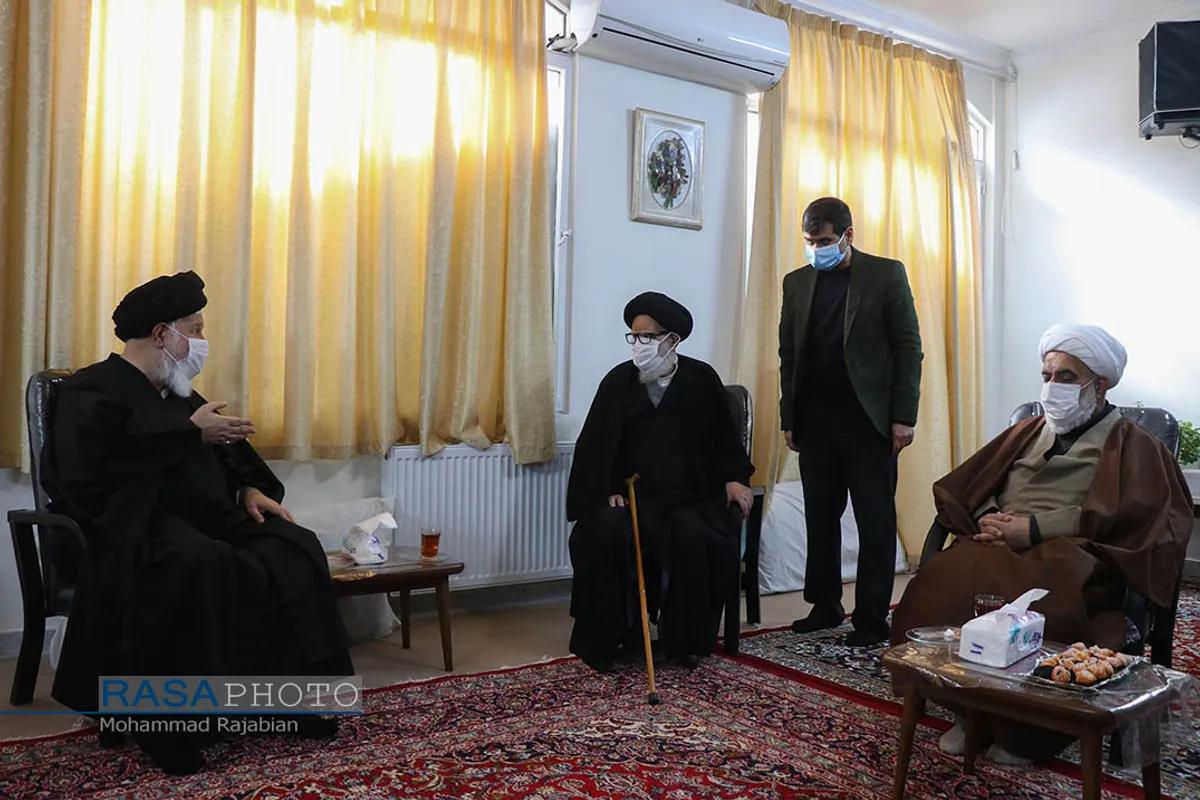 دیدار آیت الله علم&zwnj;الهدی با آیت الله مرتضوی
