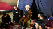 حضور آیت‌الله مروی در پیاده‌روی اربعین + عکس