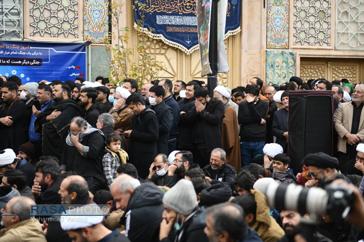 عزاداری شهادت حضرت زهرا (سلام الله علیها) با حضور حضرت آیت الله وحید خراسانی