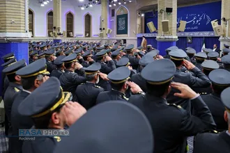 دیدار جمعی از فرماندهان نیروی هوایی و پدافند هوایی ارتش با فرمانده کل قوا