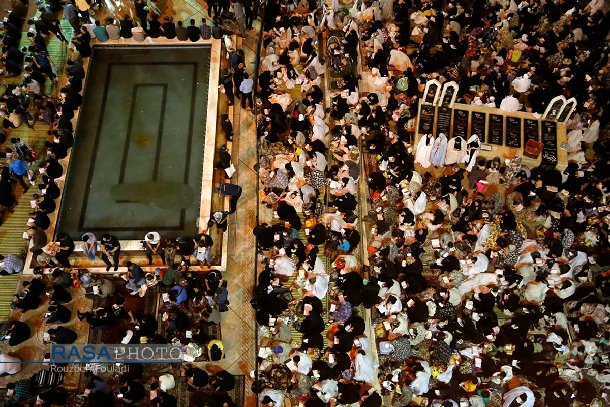 مراسم احیاء شب نوزدهم ماه مبارک رمضان در حرم امامزاده صالح تهران
