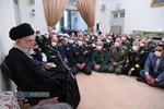 دیدار جمعی از فرماندهان ارشد نیرو&zwnj;های مسلح با فرمانده کل قوا