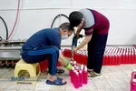 تولید ماسک بصورت جهادی در کارگاه خانگی