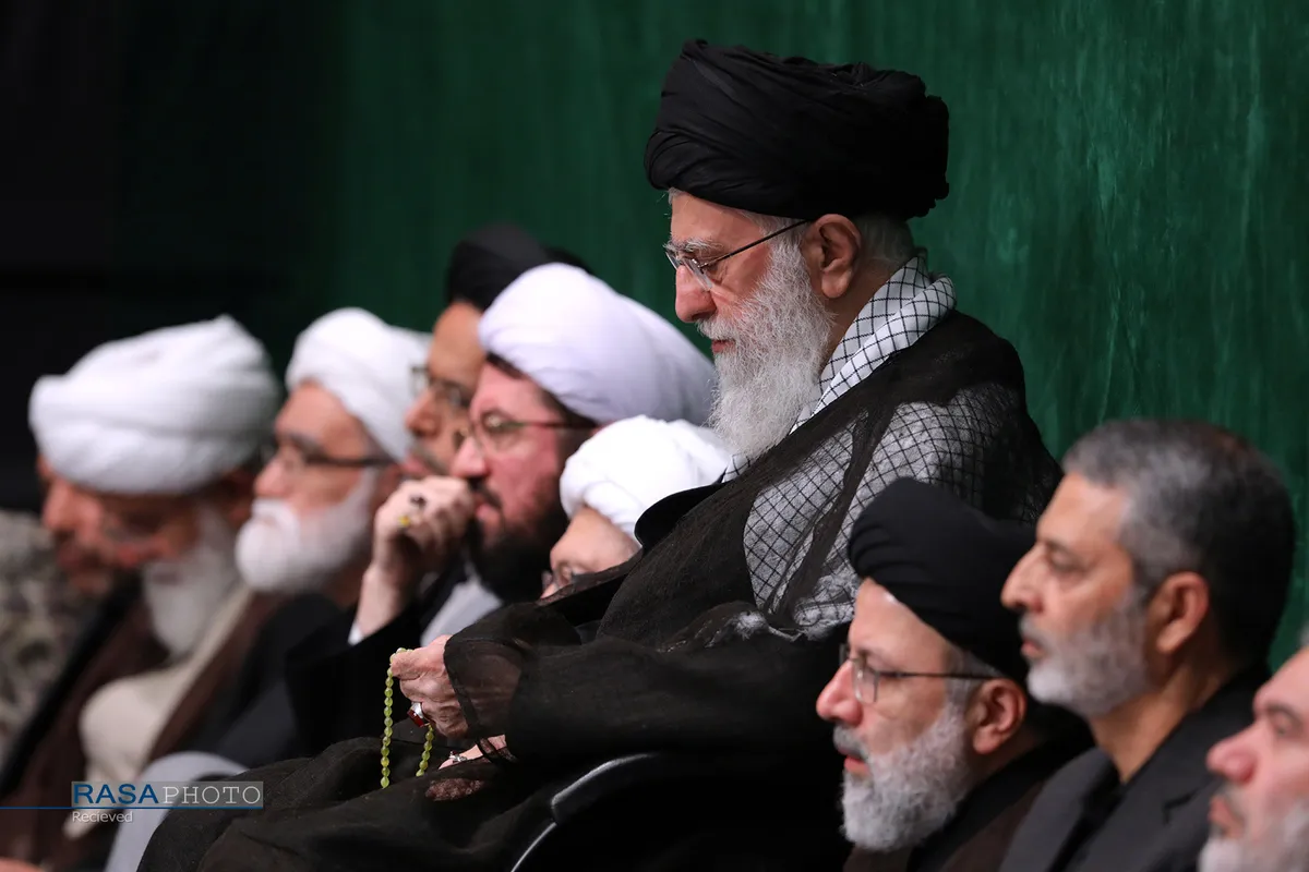 مراسم عزاداری حضرت اباعبدالله الحسین (علیه&zwnj;السلام) در شب تاسوعا با حضور رهبر انقلاب