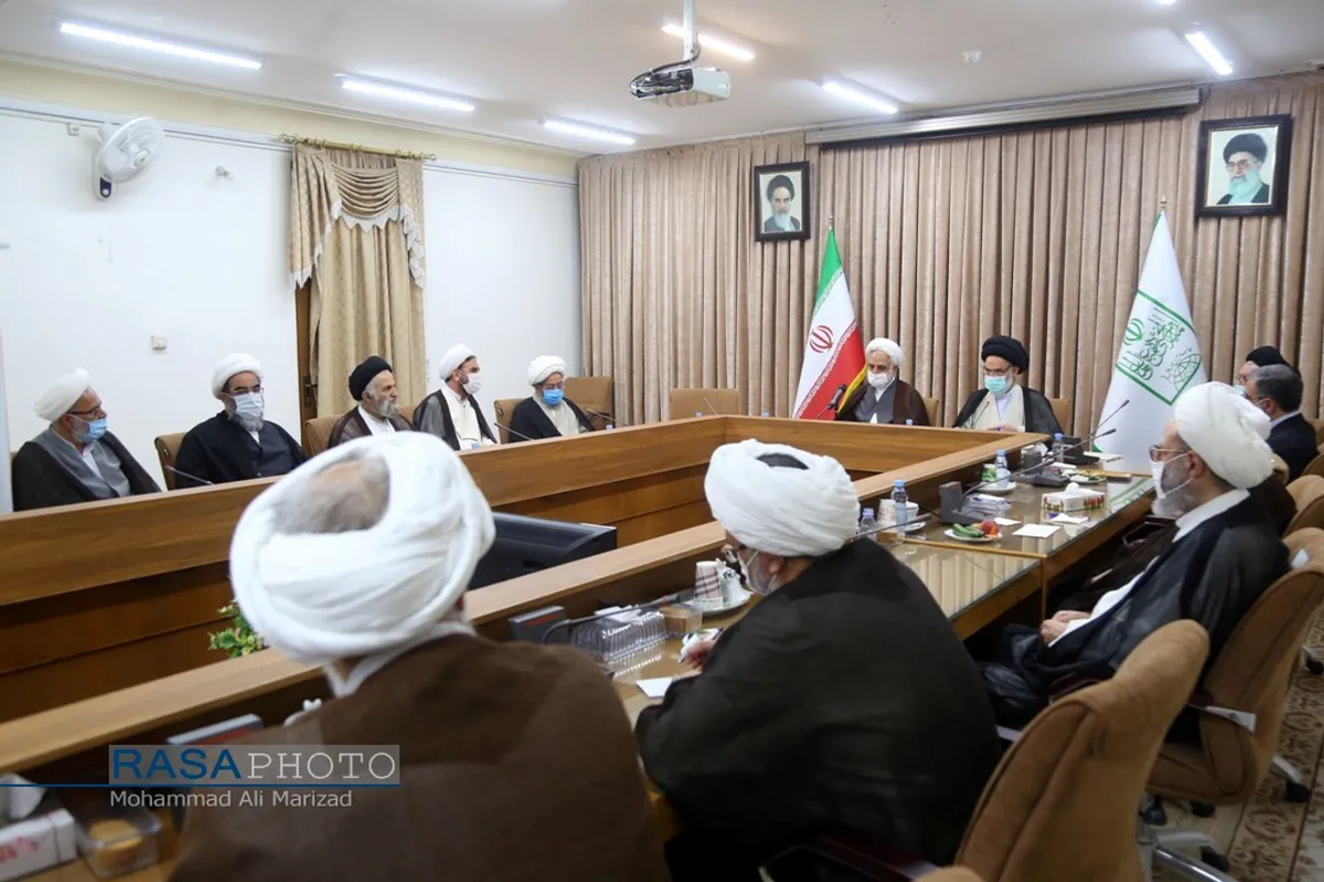 حضور رئیس قوه قضاییه در جلسه جامعه مدرسین