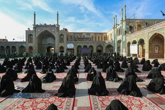 خطبه&zwnj;خوانی خادمان حرم کریمه اهل&zwnj;بیت (س) در روز شهادت امام موسی کاظم (ع)