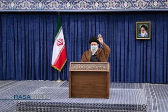 ارتباط تصویری با جمعی از مردم قم با مقام معظم رهبری