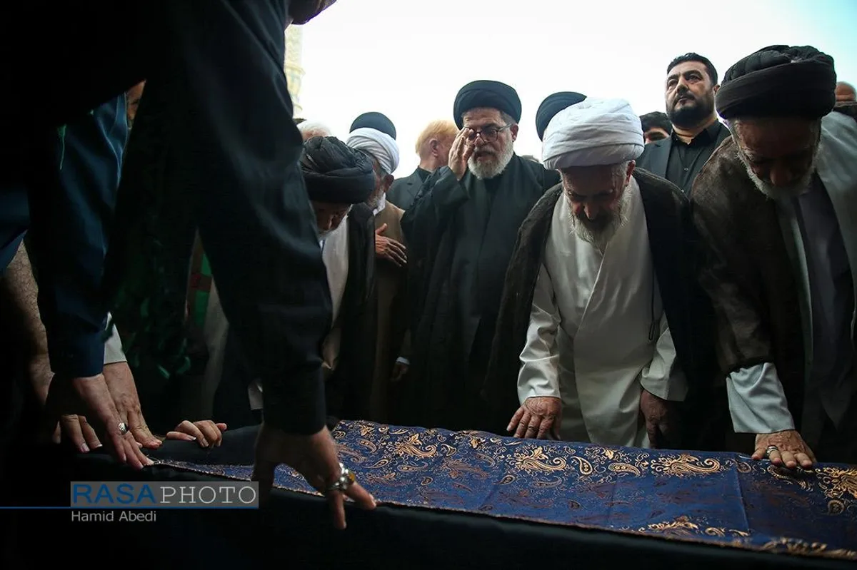 تشییع همسر آیت الله شبیری زنجانی