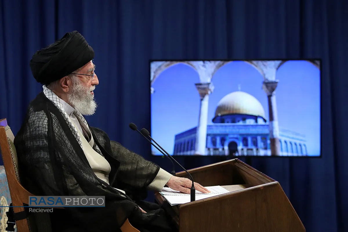 سخنرانی تلویزیونی مقام معظم رهبری به مناسبت روز جهانی قدس