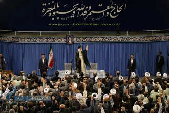 دیدار دست اندرکاران و کارگزاران حج با مقام معظم رهبری