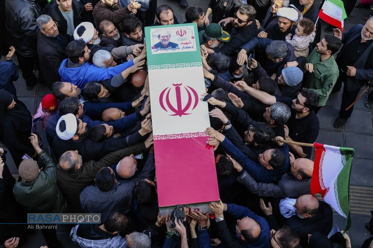 تشییع شهید دکتر علی لاریجانی در قم