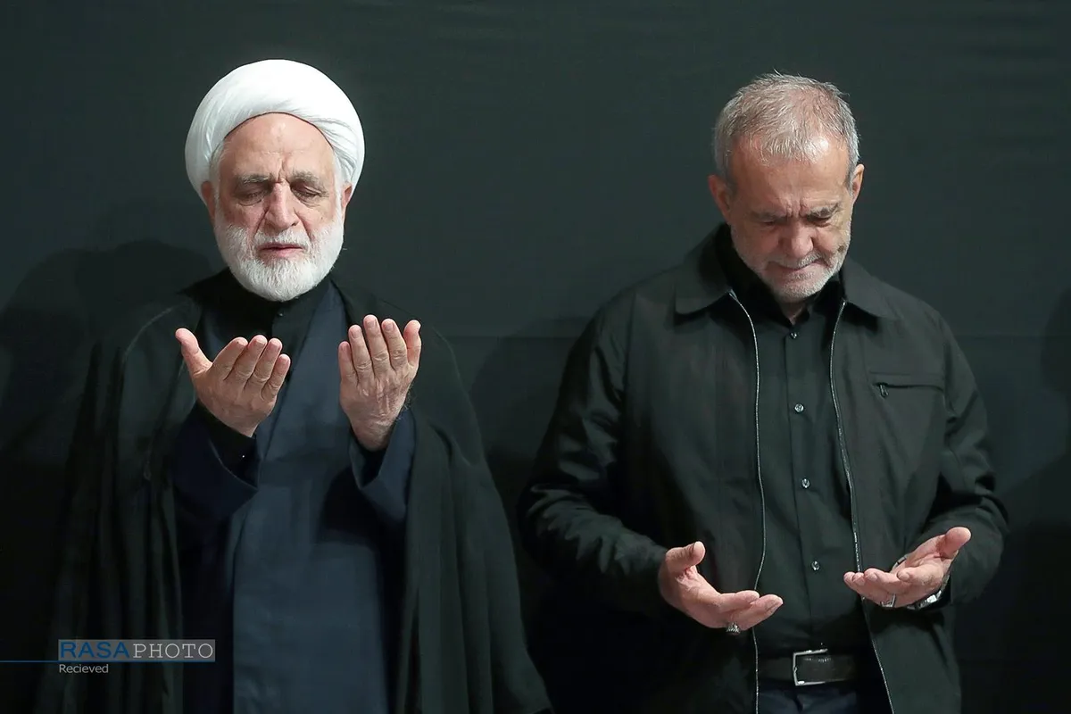 مراسم عزاداری شام غریبان حسینی (علیه&zwnj;السلام) در حسینیه امام خمینی (ره)