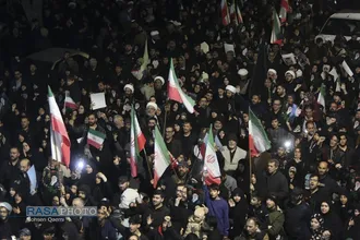 خروش انتقامی مردم قم در شب عزاداری شهادت امام خامنه&zwnj;ای (قدس&zwnj;سره)