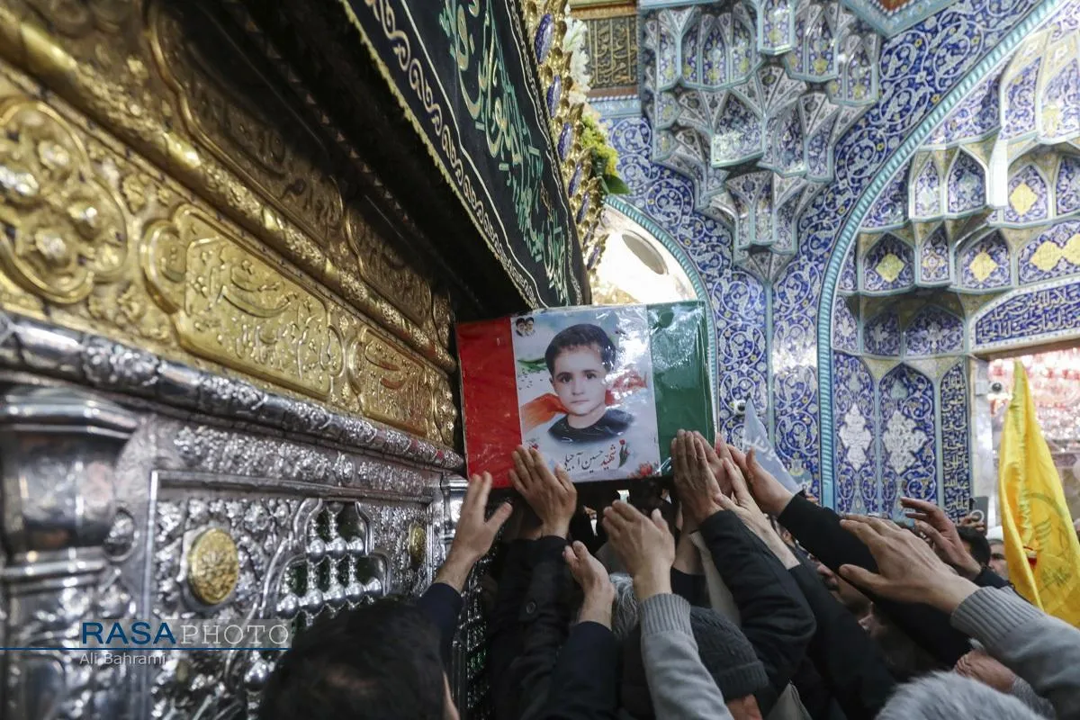 تشییع پبکر ۶ شهید جنگ رمضان در قم