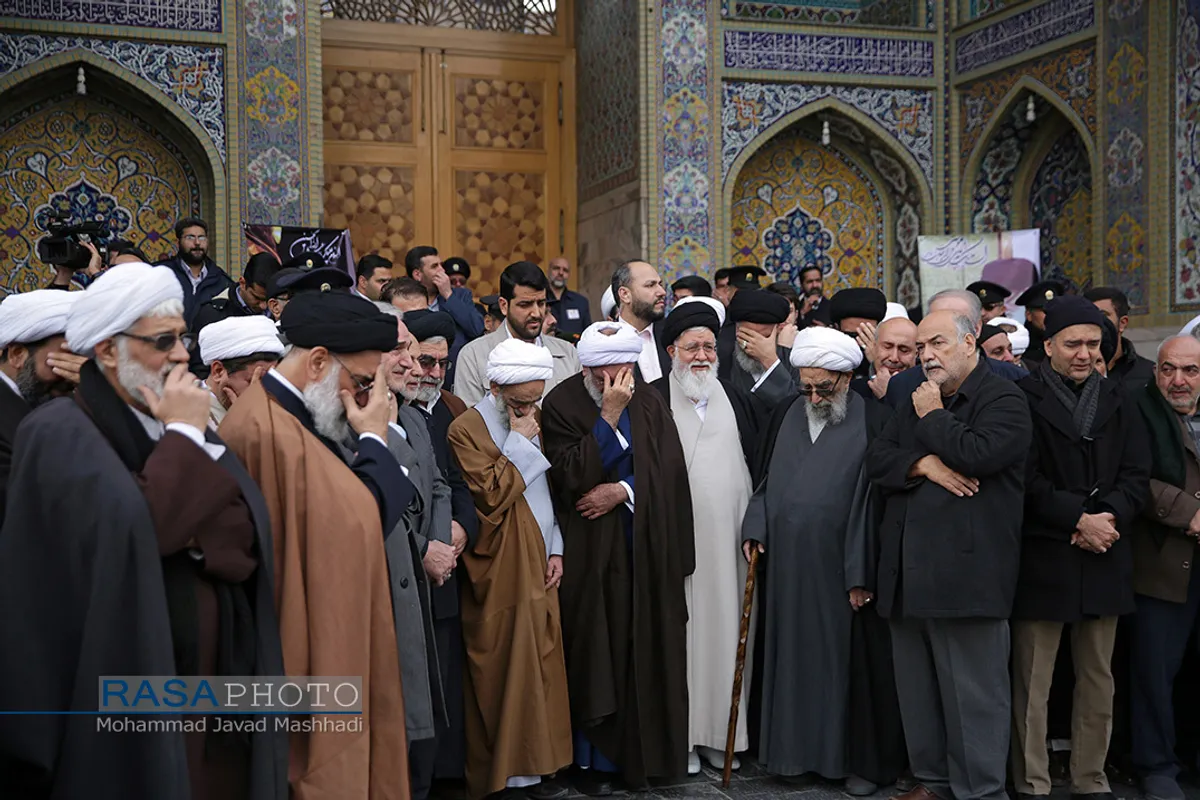 تشییع پیکر آیت&zwnj;الله موسوی خلخالی در مشهد