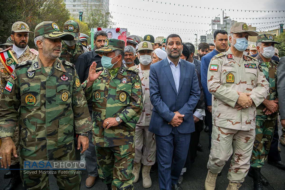 تشییع پیکر شهید مدافع وطن احمد لطفی در مشهد