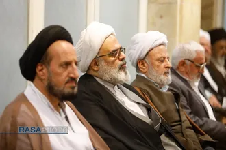 بزرگداشت شهدای غزه و اعلام حمایت از ملت فلسطین در دفتر حضرت آیت&zwnj;الله نوری همدانی