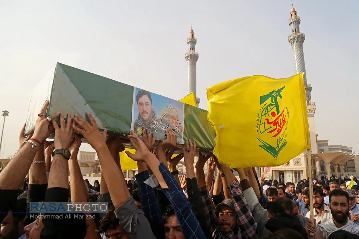 تشییع پیکر مطهر دو شهید مدافع حرم در قم