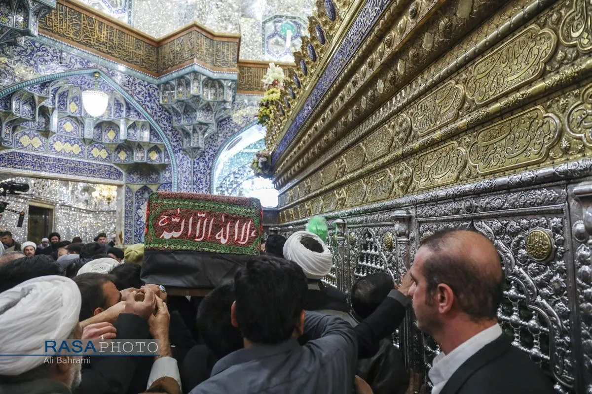 تشییع پیکر آیت الله سیدهادی حسینی سیستانی برادر حضرت آیت&zwnj;الله سید علی سیستانی