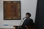 عزاداری روز وفات کریمه اهلبیت (سلام&zwnj;الله&zwnj;علیها) در دفتر حضرت آیت الله نوری همدانی