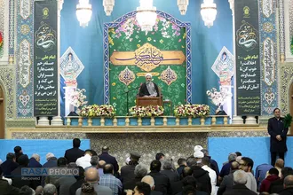 مراسم بزرگداشت آیت&zwnj;الله مصباح یزدی در حرم کریمه اهل&zwnj;بیت (س)