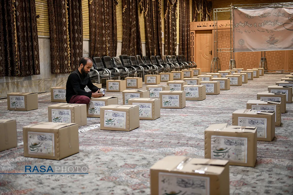 همکاری مدرسه و هیئت در رزمایش همدلی