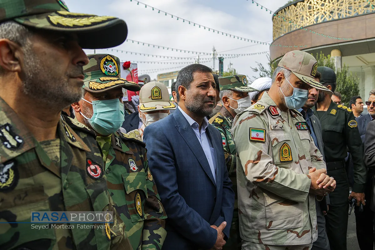 تشییع پیکر شهید مدافع وطن احمد لطفی در مشهد