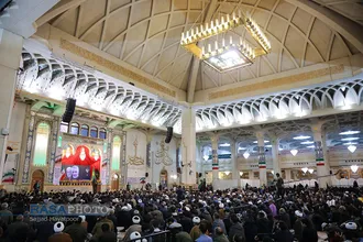 مراسم اربعین شهیدان حاج قاسم سلیمانی ابومهدی المهندس در حرم حضرت معصومه (س)