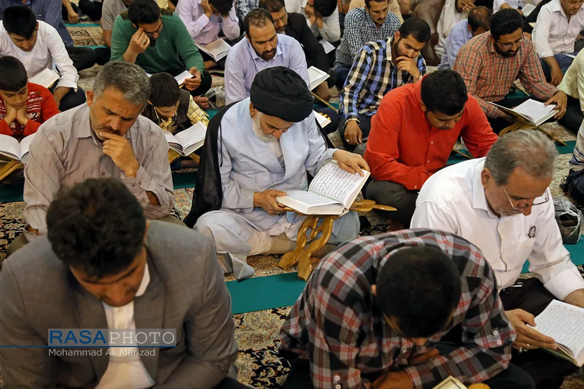 مراسم جزء خوانی قرآن کریم در حرم حضرت معصومه (سلام الله علیها)