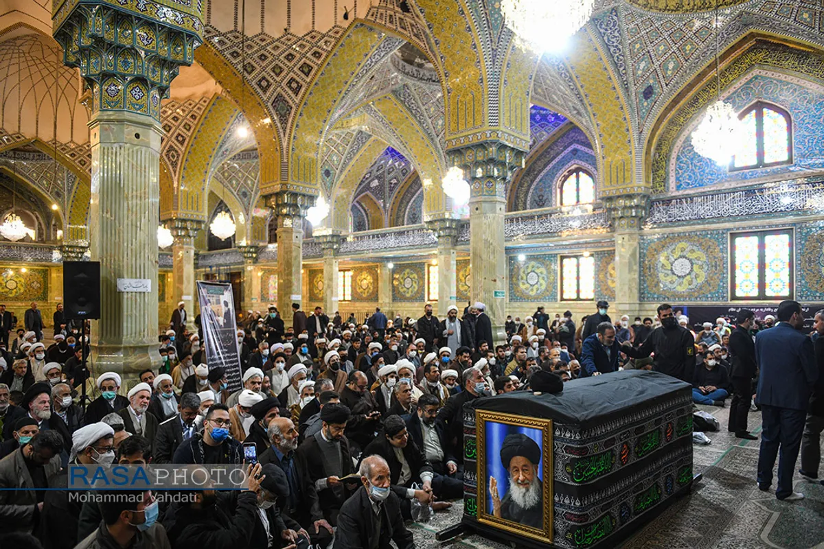 تشییع پیکر آیت الله علوی گرگانی در قم