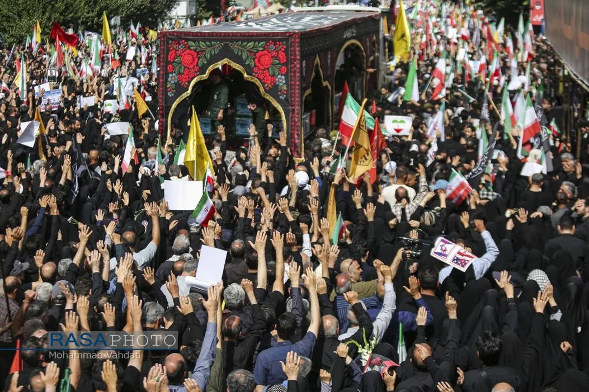 تشییع با شکوه و میلیونی شهدای اقتدار ملی در تهران