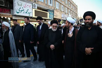 تشییع همسر آیت الله شبیری زنجانی
