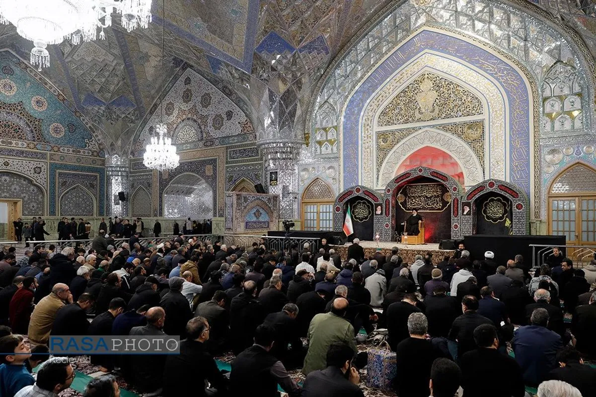 عزاداری روز شهادت حضرت صدیقه کبری (سلام&zwnj;الله&zwnj;علیها) در حرم مطهر رضوی