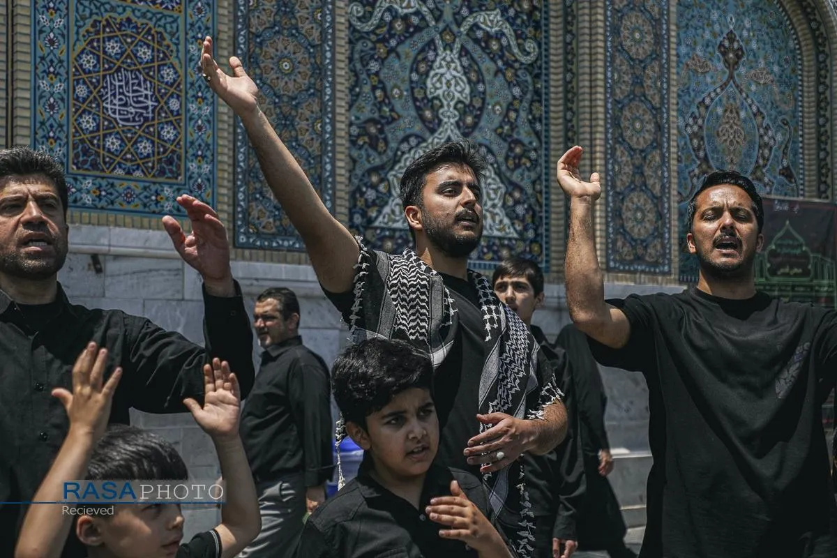 عزاداری روز تاسوعای حسینی در حرم مطهر رضوی