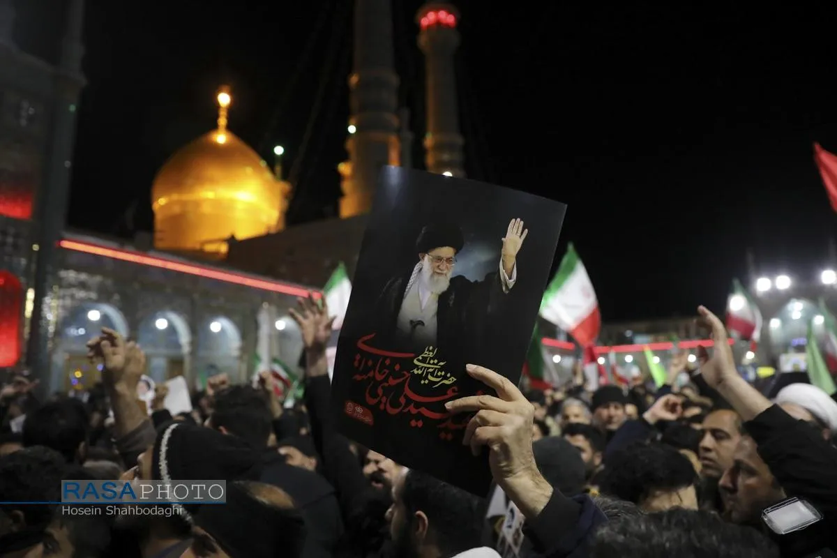 وداع با با پیکر شهید مجید دلیریان در حرم کریمه اهلبیت (س)