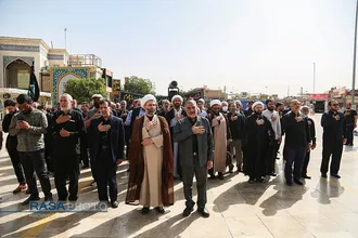 دسته عزای خادمان حرم حضرت معصومه (س) در روز شهادت امام جواد (علیه&zwnj;السلام)