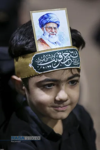 مراسم عزاداری شام غریبان حسینی در جوار محل شهادت قائد شهید