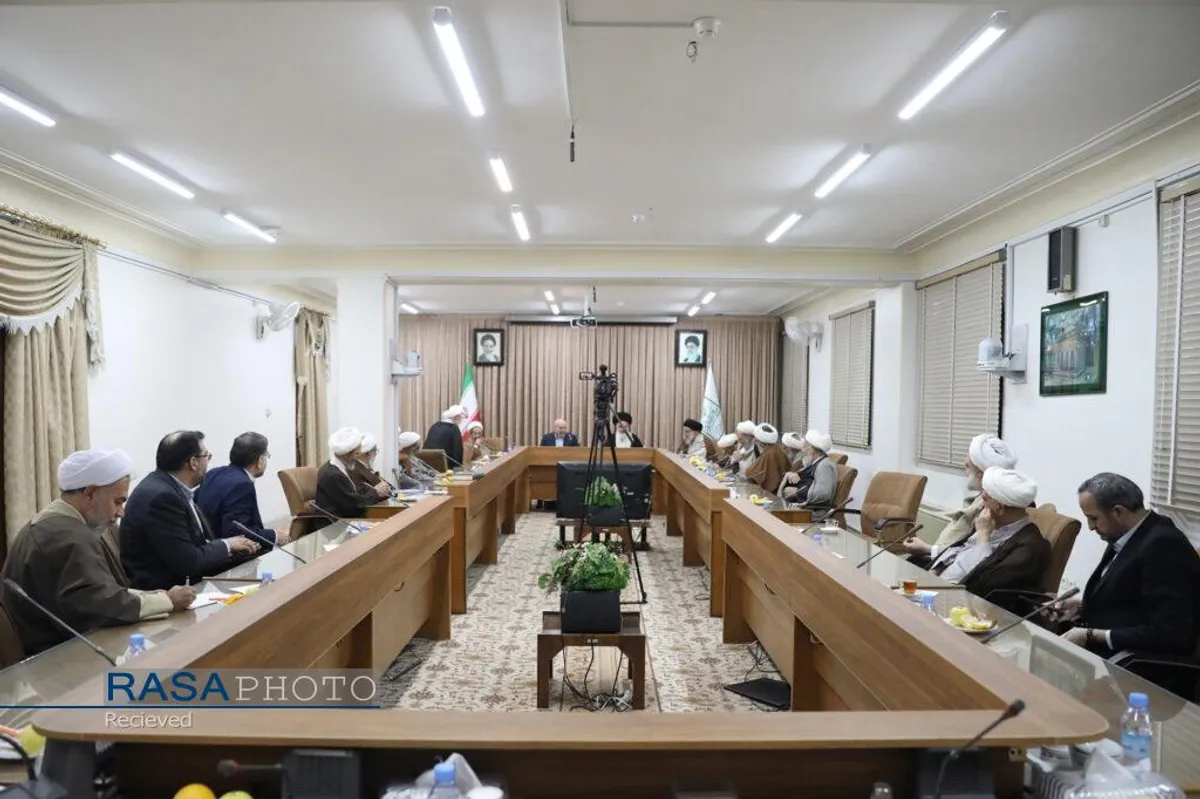 حضور رئیس مجلس شورای اسلامی در جلسه جامعه مدرسین