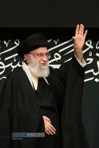 مراسم عزاداری شام شهادت حضرت فاطمه&zwnj;زهرا (سلام&zwnj;الله&zwnj;علیها) با حضور مقام معظم رهبری