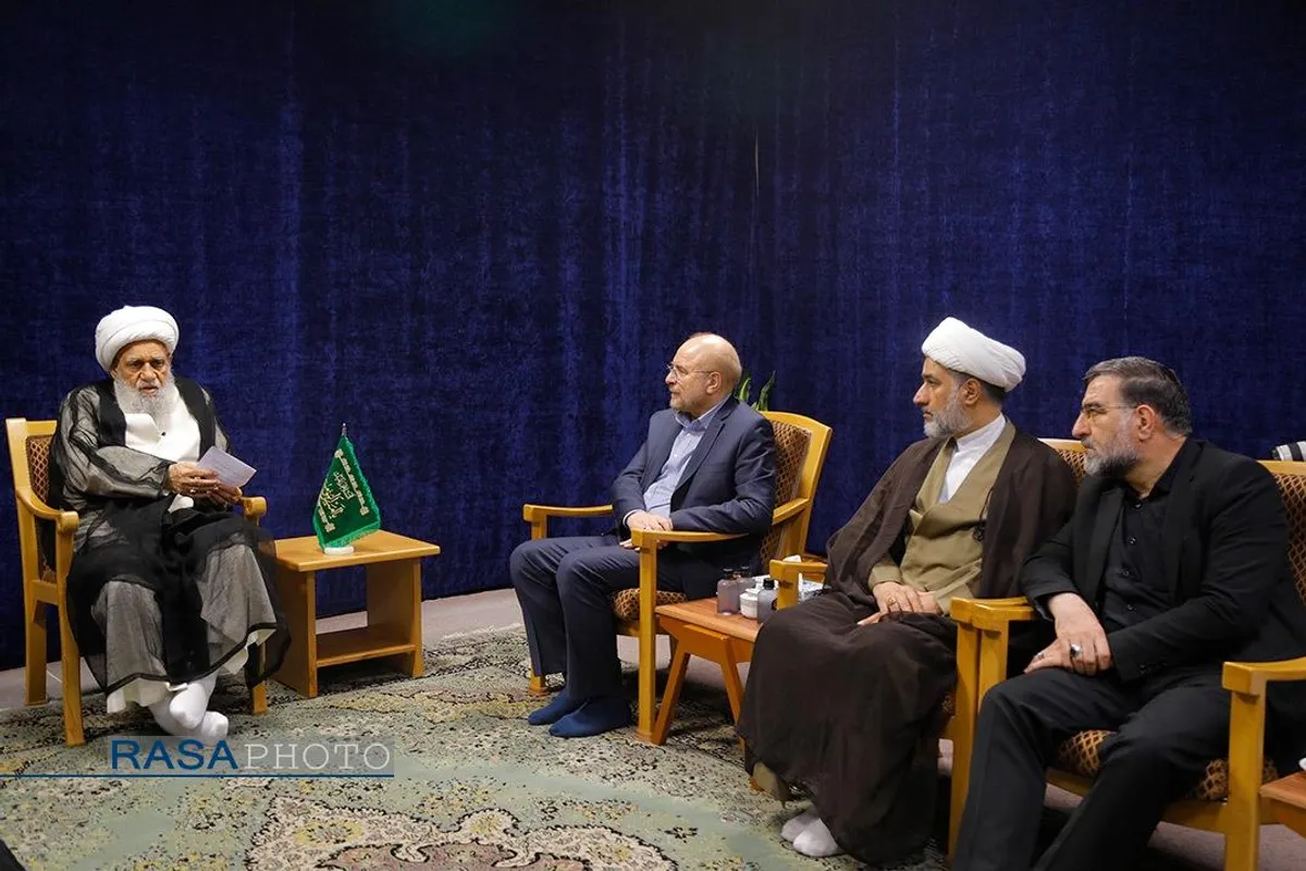 دیدار دکتر قالیباف با آیت الله کریمی جهرمی
