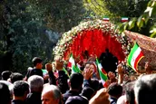 تشییع پیکر شهدای هوا فضای سپاه مبارزه با رژیم صهیونیستی برگزار شد