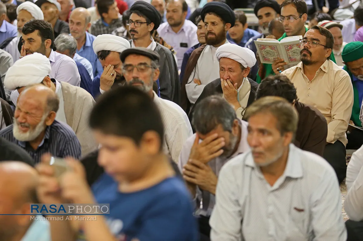 مراسم بزرگداشت آیت الله آصف محسنی در حرم حضرت معصومه (سلام الله علیها)