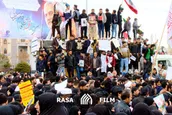 گفتگوی رسا با مردم در حاشیه تشییع پیکر حاج قاسم در قم